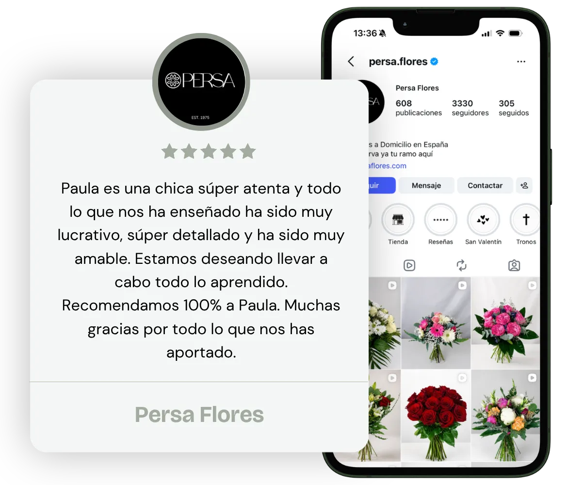 Sesión de asesoría de Instagram con Paula San Román
